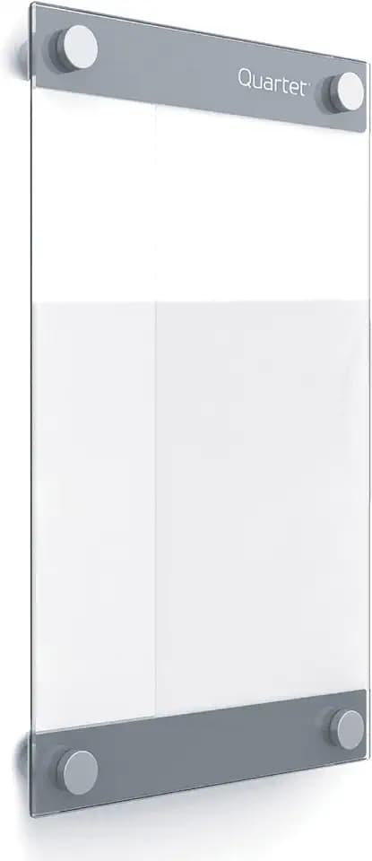 Quartet Glass Whiteboard, Magnetic Dry Erase Board, 11" x 17", with Customizable Templates, White Dry Erase Surface, Infinity (GI1117)