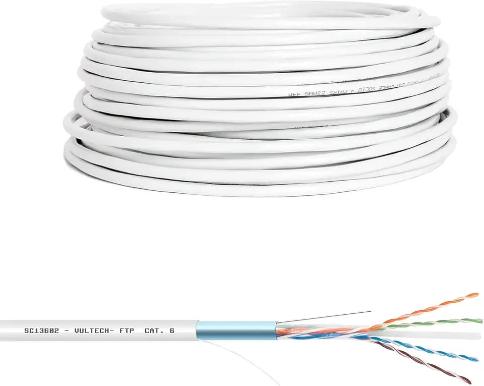 Vultech sc13602 – 100 – Netzwerkkabel (CAT6, F/UTP (FTP), 10/100/1000Base-T (X), grau, Polyvinyl Chloride (PVC), SSD)