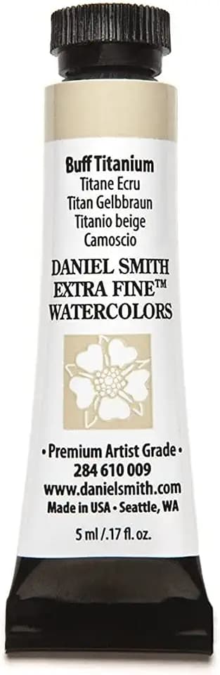 Daniel Smith 284610009 Extra Fine Watercolors Tube, 5ml, Buff Titanium, 0.17 Fl Oz (Pack of 1)