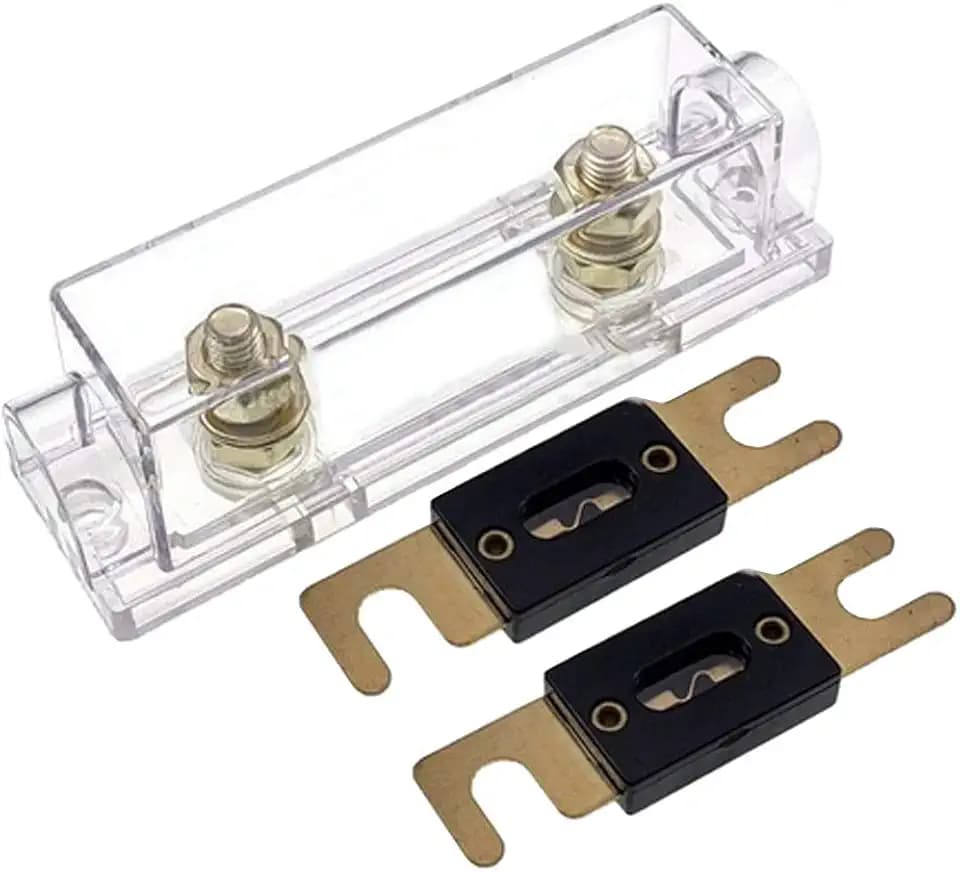 ETOPARS 250A ANL Sicherungshalter Auto Sicherungen beschichteter 250 AMP ANL Sicherung Automotive Audio Sicherheit schützen für 0 2 4 Gauge Draht