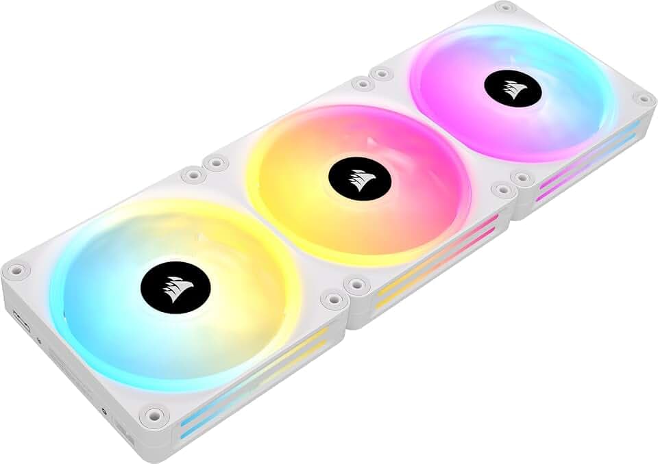 CORSAIR iCUE LINK QX120 RGB 120mm RGB Lüfter - Dreierpack - Weiß