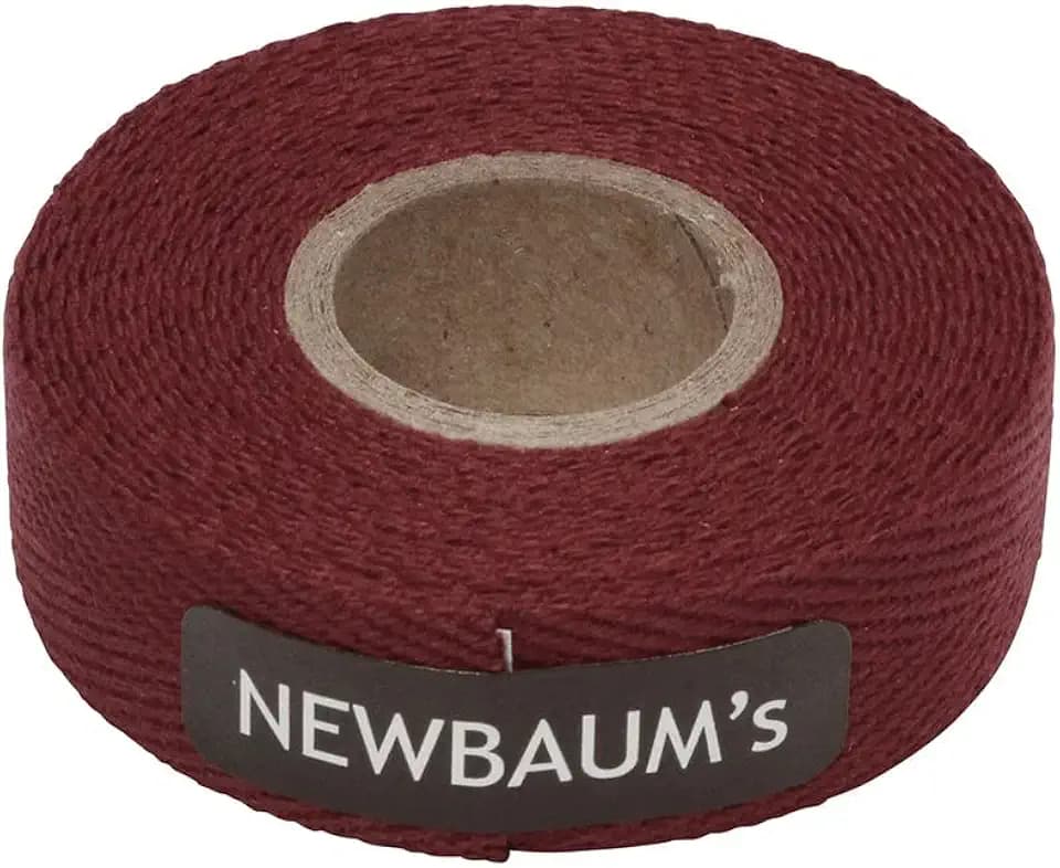 Newbaum's Cloth Bike Handlebar Tape (Maroon), 10 ft Roll Bike Bar Grip Tape (0.75” Wide), Cotton Bar Tape Road Bike, Adhesive Back Bike Tape for Handlebars – Maroon Grip Tape (22 Colors)