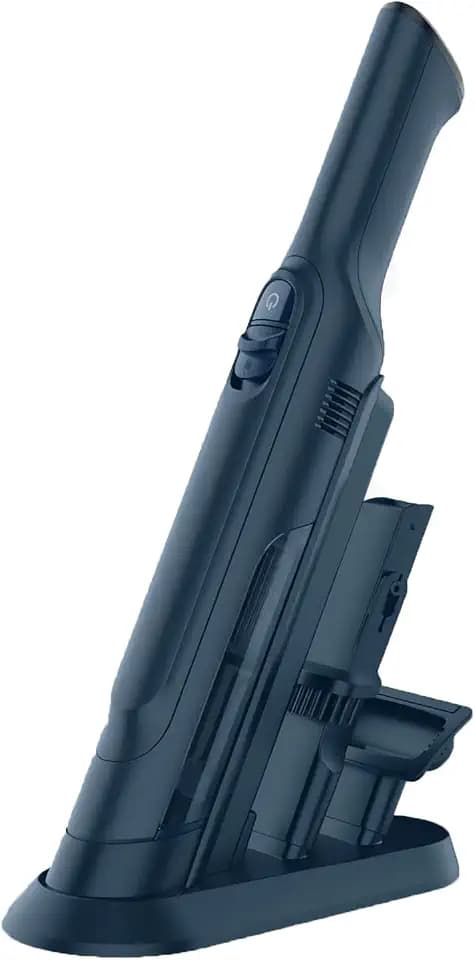 Handheld Vacuum Cordless, Lightweight 1.4lb with Powerful Suction, Charging Dock, Single Touch Empty and Detachable Dust Cup, Portable Mini Car Vac for Home Office and Pet Hair (Pitch Black)