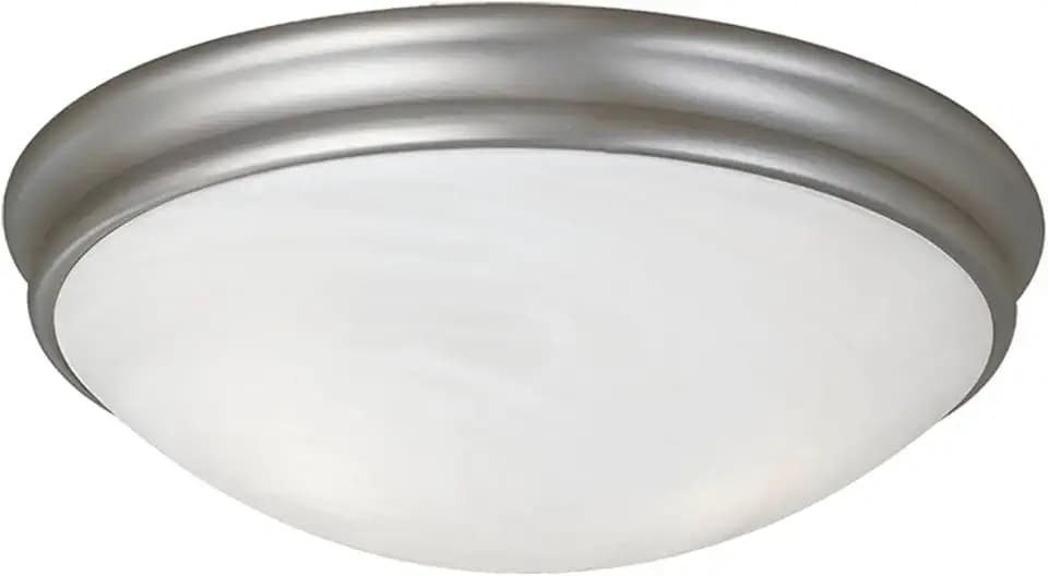 Millennium Three Light Flushmount 5135-SN Flush Mount, Pwt, Nckl, B/S, Slvr