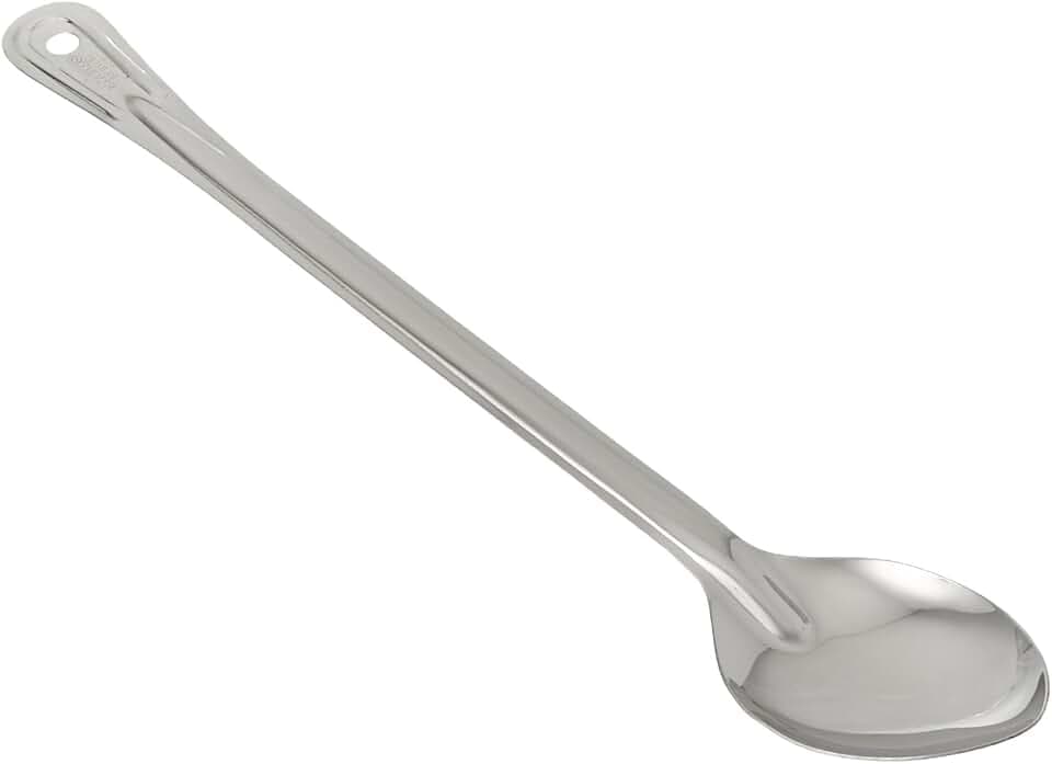 Winco 18" Stainless Steel Basting Solid Spoon