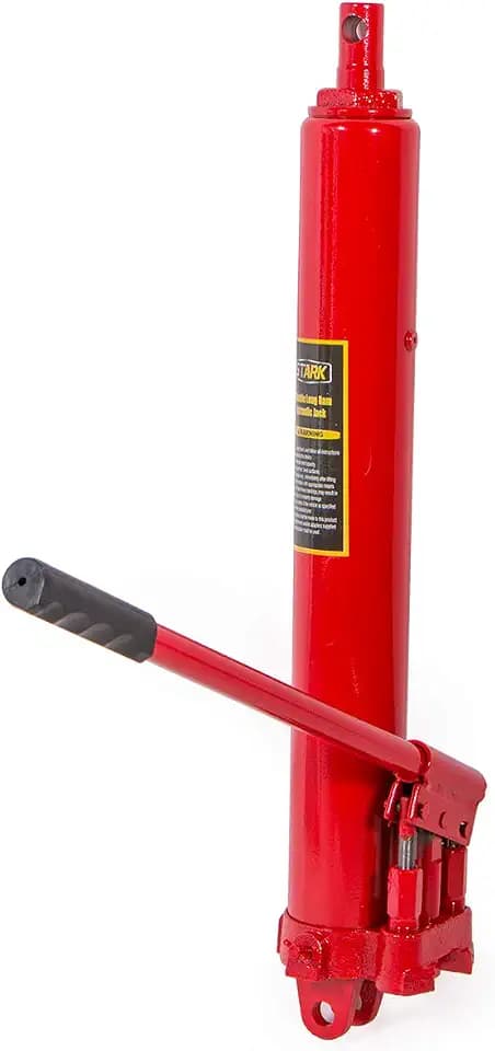 Stark USA 8 Ton Long Hydraulic Ram with Clevis Base Jack Hoist Manual Double Cherry Picker Pump (Fits: Garage/Shop Cranes, Engine Hoists, and More)