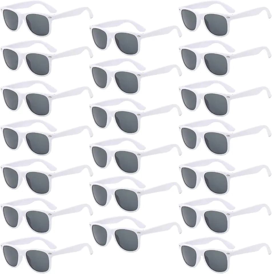 Pibupibu 10/20 Packs Adults Wholesale Neon Colors Square Retro Style Party Favors Sunglasses