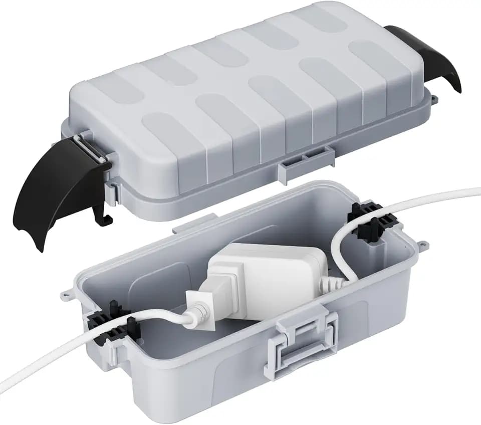 FLEMOON IP55 Medium Outdoor Electrical Box Waterproof, for Outdoor Plug