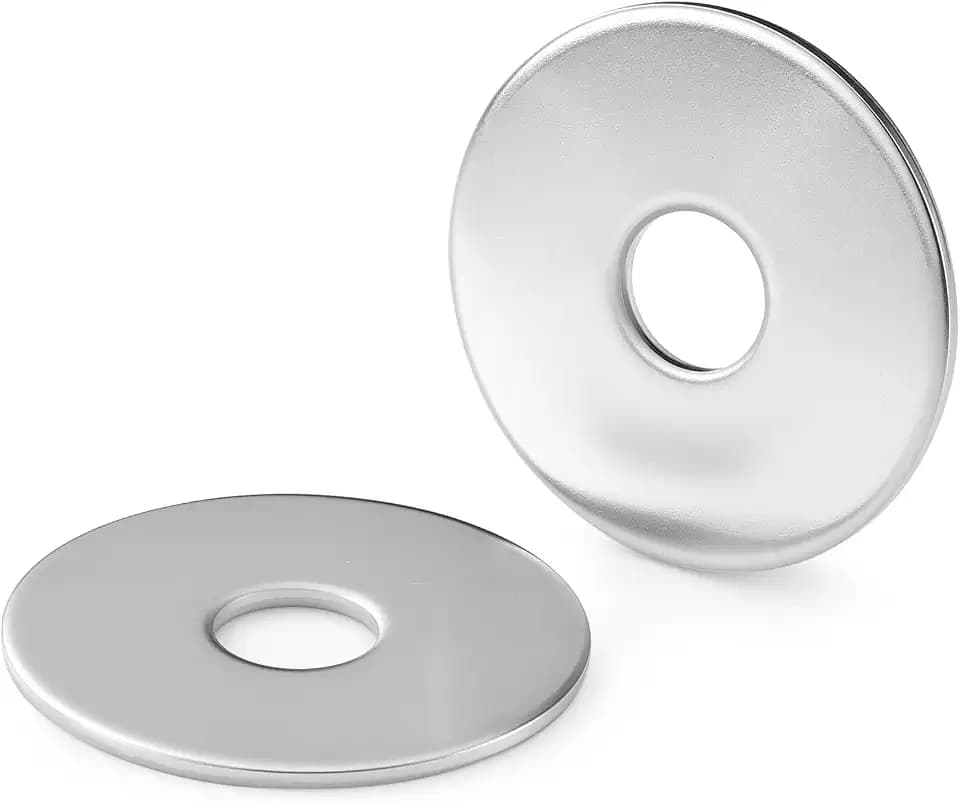 75PCS 1/8" x 1" Fender Washers, Thickened 304 Stainless Steel 18-8 Fender Washer,1/8" ID x 1" OD