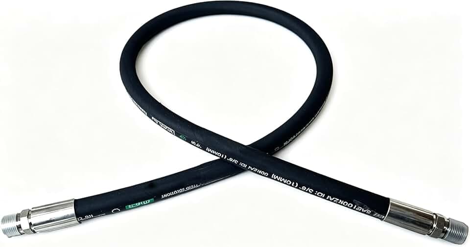 Autovo Hydraulic Hose 3/4" Hydraulic Hose with Male NPT X Male NPT 24" Long 3118 psi, Black