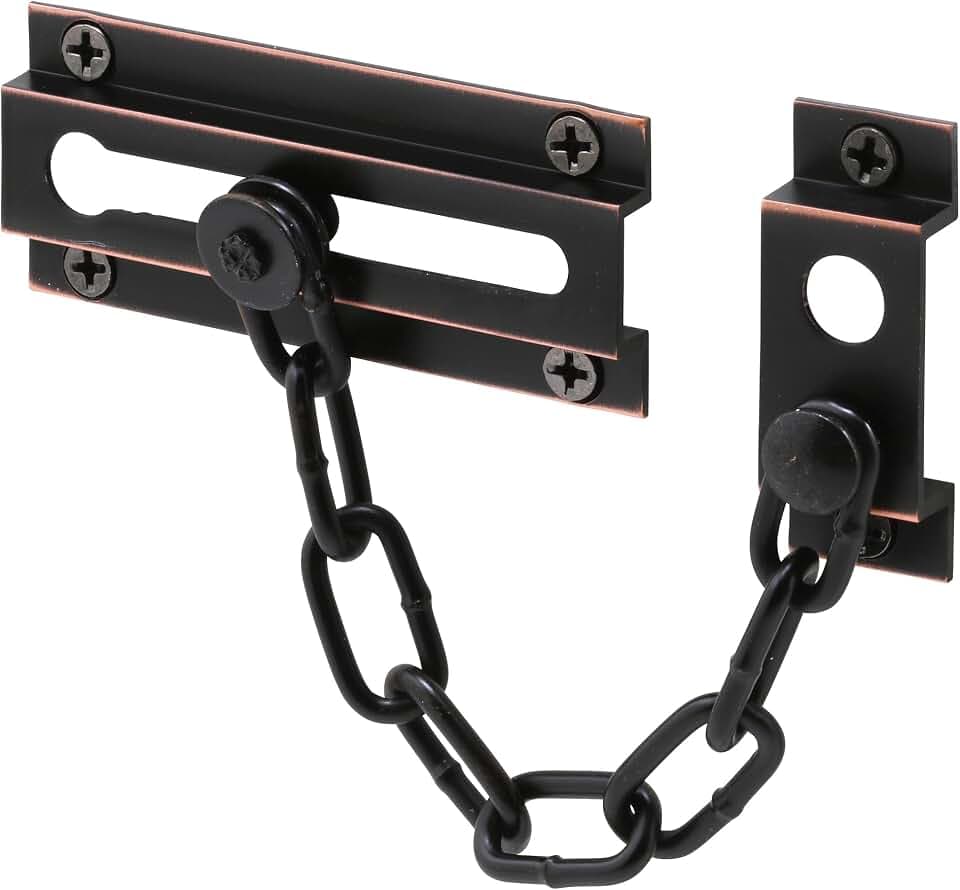 Defender Security U 10305 Prime Line Standard Chain Door Guard, Solid, Classic Bronze