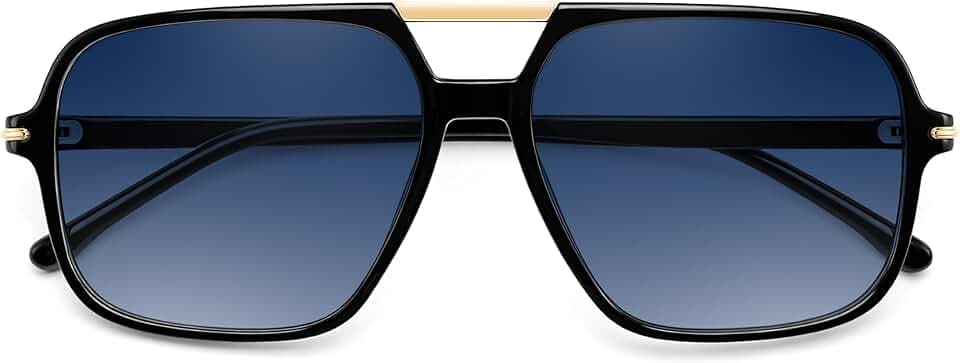 FEISEDY Retro Aviator Sunglasses for Women Men 70s Large Frame Sun Glasses