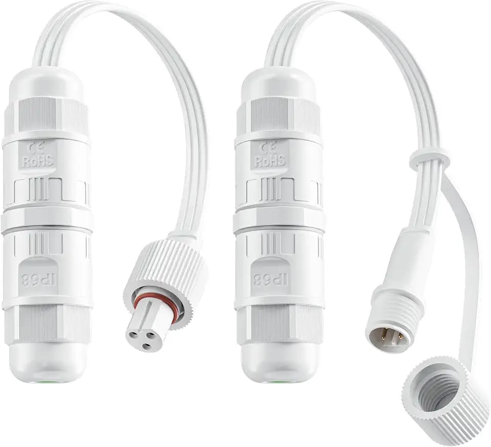 Wire Connector (2 Pack) Input & Output for Govee Cuttable Outdoor Lights