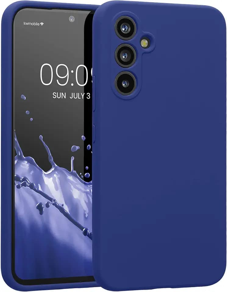 kwmobile Hülle kompatibel mit Samsung Galaxy A54 5G - Hülle Silikon gummiert - Handyhülle - Handy Case in Blauviolett