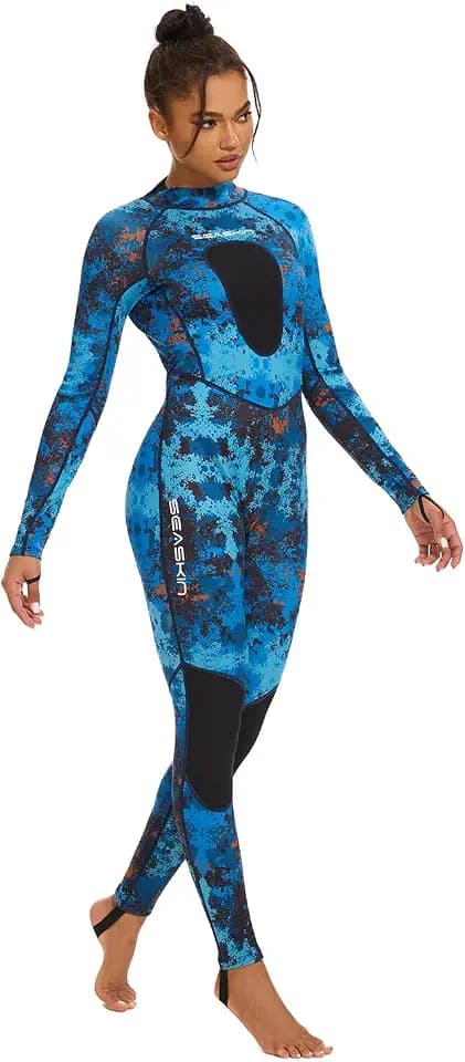 Seaskin Spearfishing Wetsuit for Womens, 1.5mm 3mm Neoprene Diving Suits