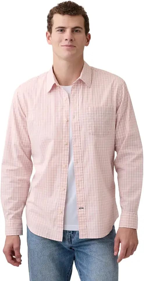 Gap Men's Standard Fit Stretch Poplin Long Sleeve Button Down Shirt