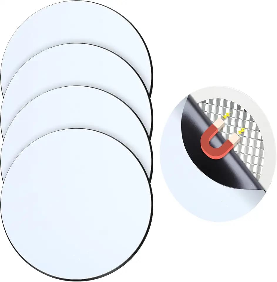 Tellegloww 4 Pcs 6.5" Round Magnetic Vent Covers Air Vent Covers for Home