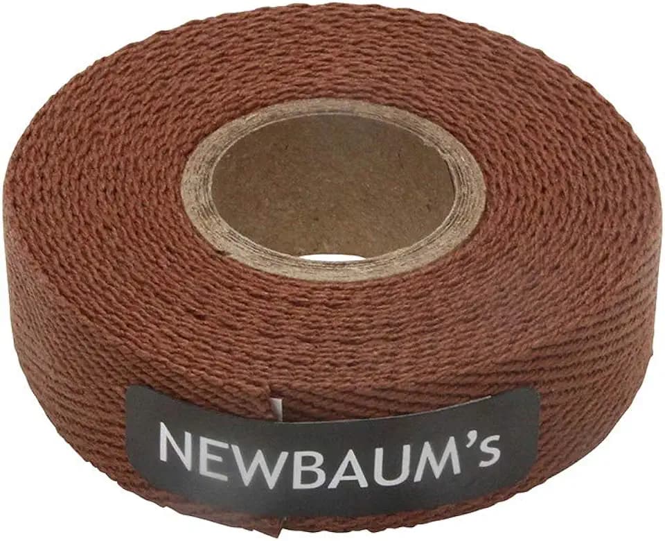 Newbaum's Cloth Bike Handlebar Tape (Brown), 10 ft Roll Bike Bar Grip Tape (0.75” Wide), Cotton Bar Tape Road Bike, Adhesive Back Bike Tape for Handlebars – Brown Grip Tape (22 Colors)