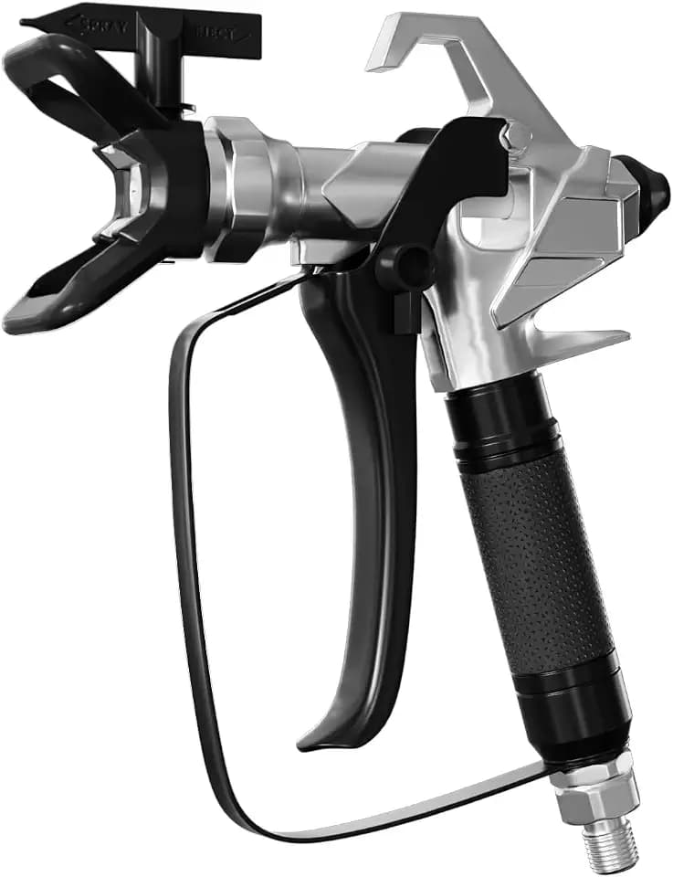 Airless Paint Sprayer - High Efficiency Thinning-Free Electric Spray Gun with Brass Nozzles & Extension Rod, Minimal Overspray for Home Interior/Exterior (Airless Paint Spray Gun)