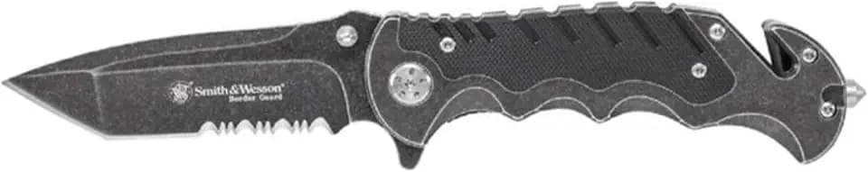 Smith & Wesson Benji 2.5in High Carbon S.S. Folding Keychain Knife with 1.75in Modified Tanto Blade and G10 Handle for Outdoor