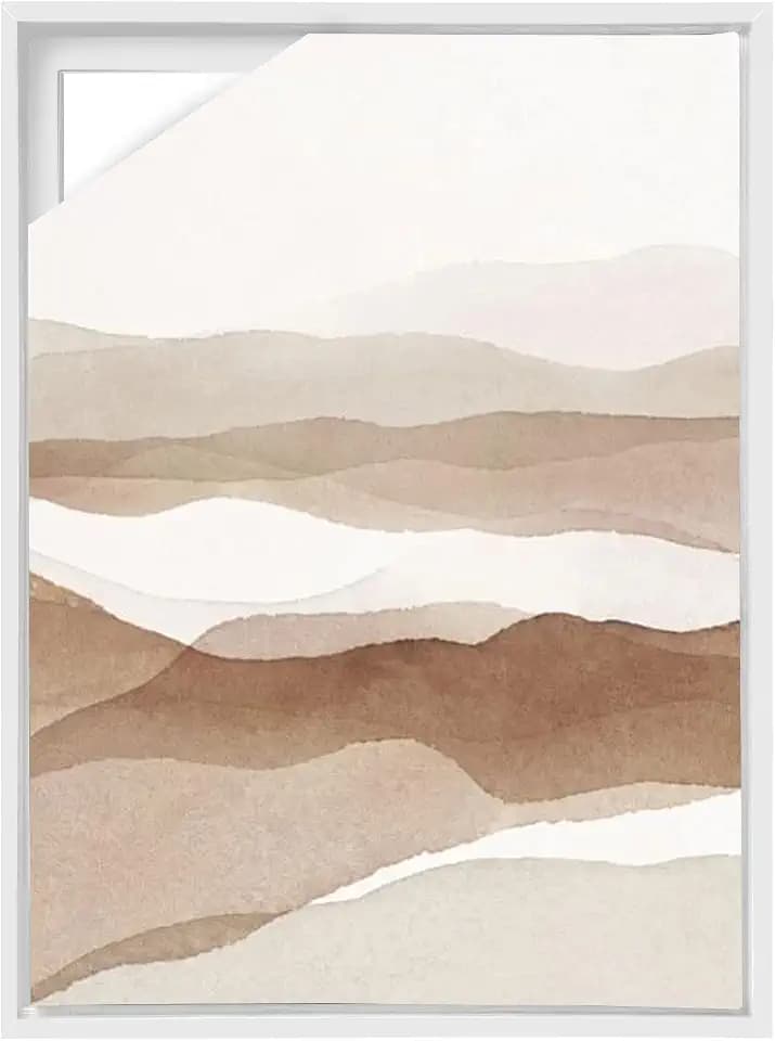 Canvas Floating Frame, Canvas Frame 0.75 inches deep Floater for Canvas Panel Oil Painting Wall Art Prints (White, 23.6x31.5)