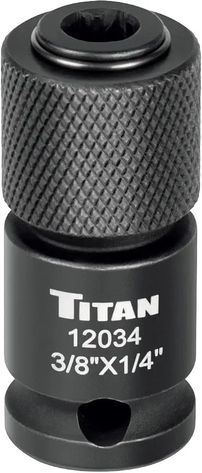 Titan 12034 3/8" Drive to 1/4" Hex Drive Quick Change Adapter