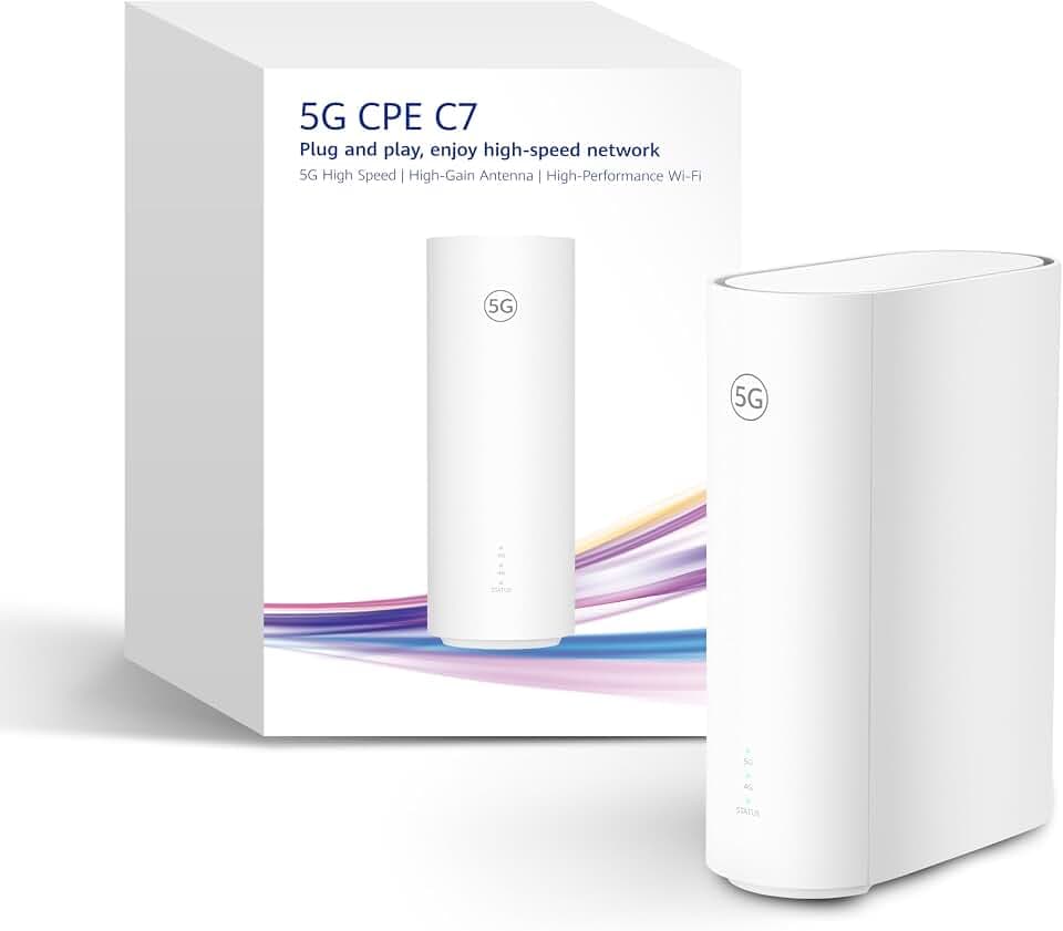 5G CPE C7 SIM-Router, Wi-Fi 6 AX3000, bis zu 5,8 Gbit/s, 2X Gigabit-LAN