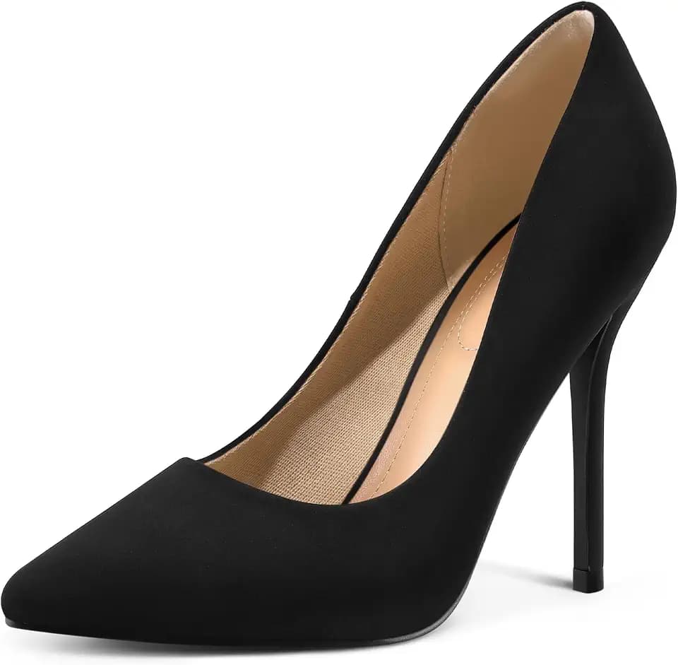 mysoft Women's High Heels Pumps Closed Pointed Toe Stiletto 4IN Dress Shoes