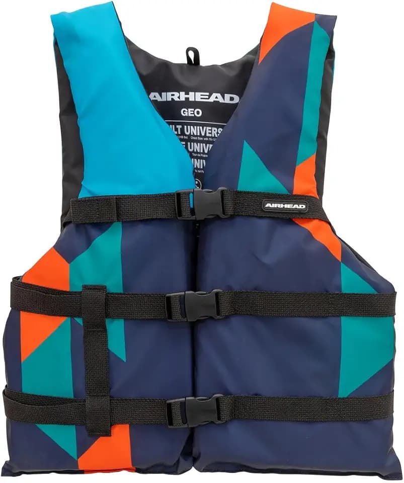 Airhead GEO General Boating Life Vest Multiple Sizes - Swim Vests for Adults, Children & Youth - Durable Polyester & PE Foam - USCG Approved