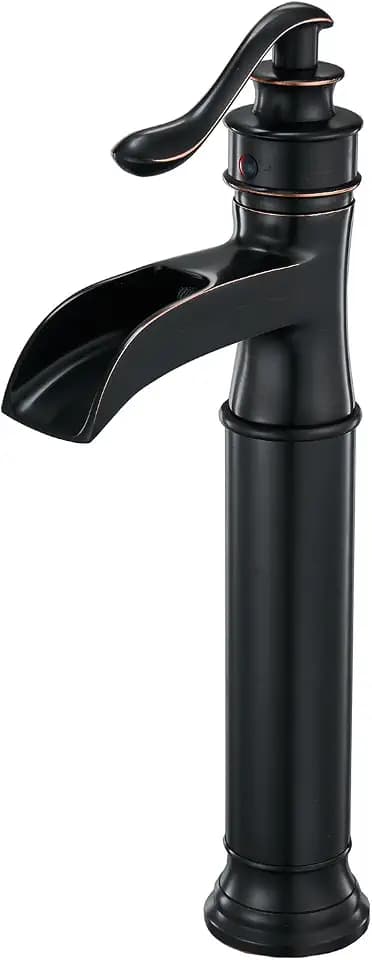 BWE Bronze Vessel Sink Faucet Waterfall Single Handle 1 Hole