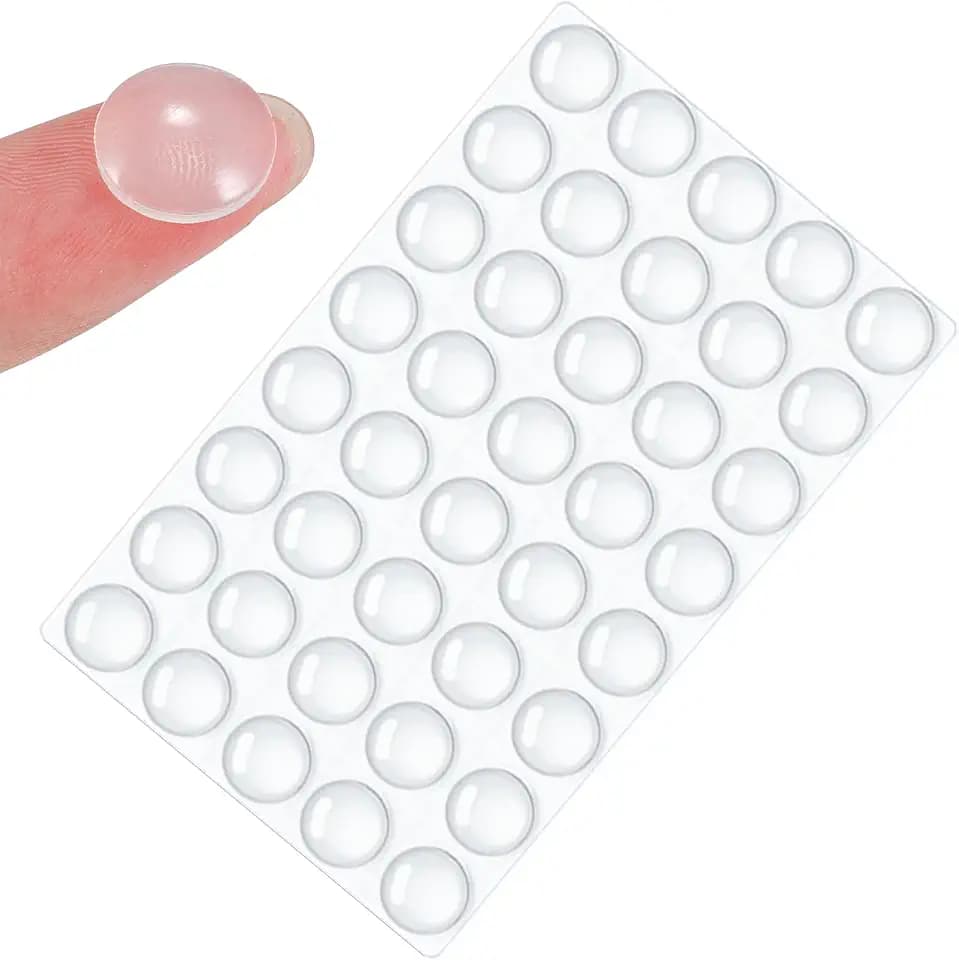40 Stück Runde Selbstklebende Puffer 12,7×3,5 mm, Silikon Gummi Türstopper