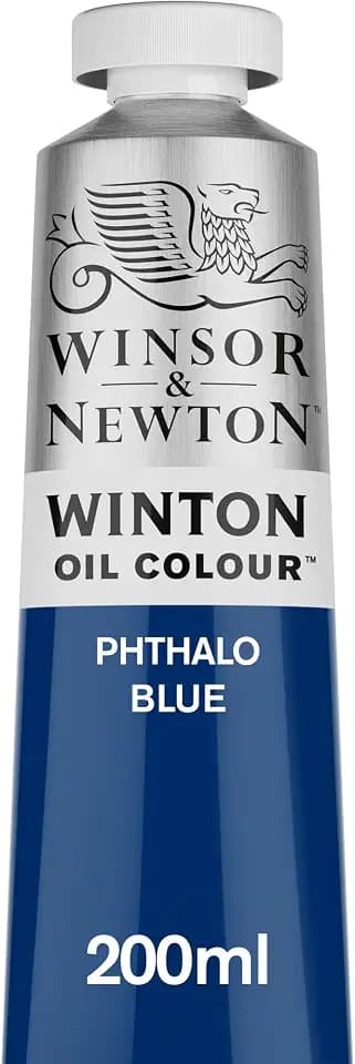 Winsor & Newton Winton Oil Color, 200ml Tube, Phthalo Blue