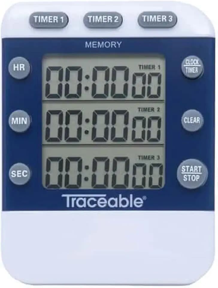 Traceable Triple-Display Digital Timer with Calibration