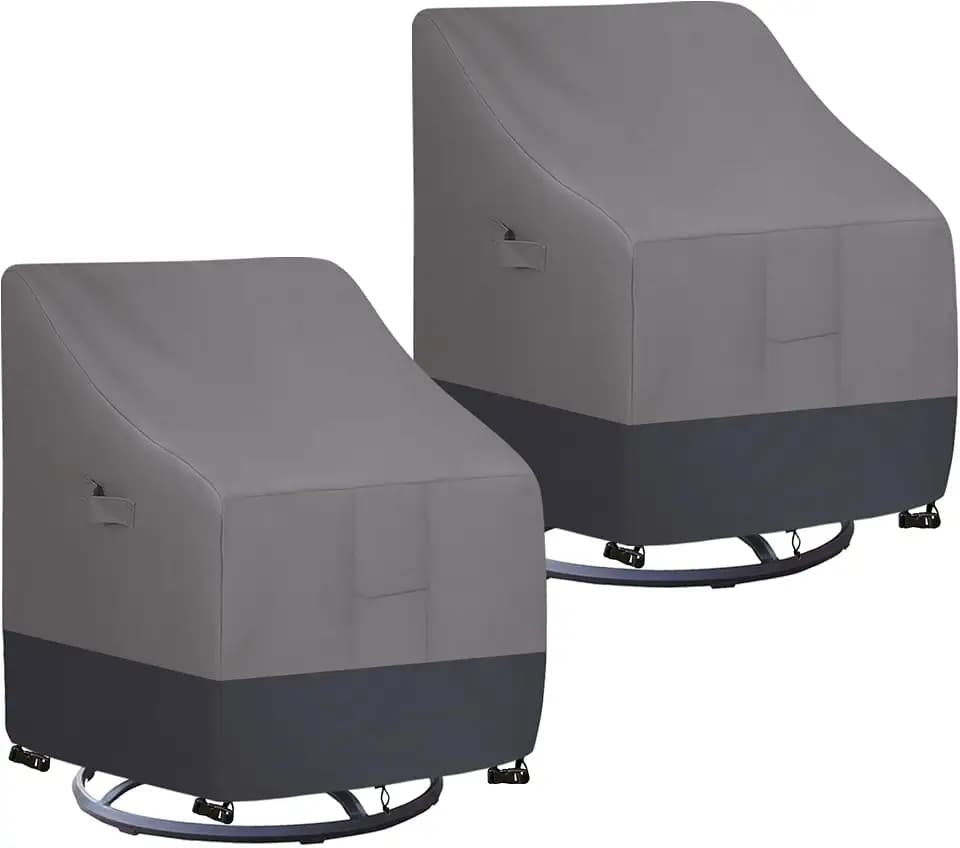Easy-Going Waterproof Outdoor Swivel Chair Cover, 2 Pack-28Wx33Dx38.5H inch
