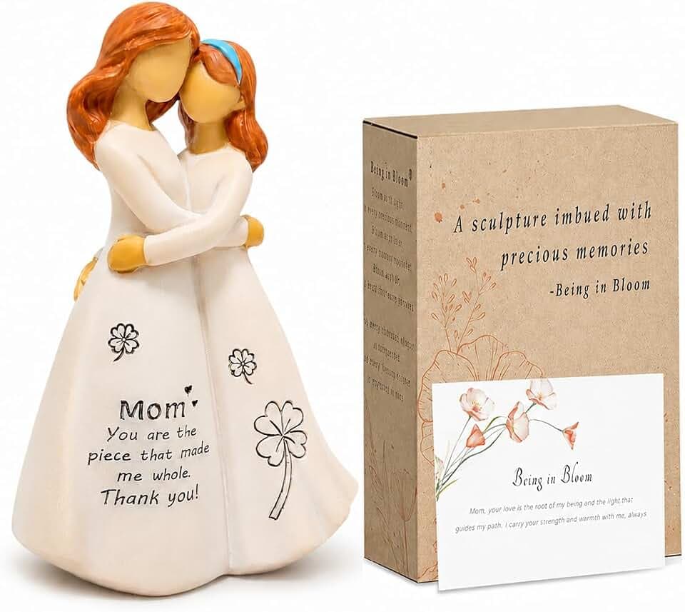 Mom Birthday Gifts: 5.2” Mother and Daughter Resin Figurine - Meaningful Gifts for Mom from Daughter - Mother’s Day and Christmas Keepsake