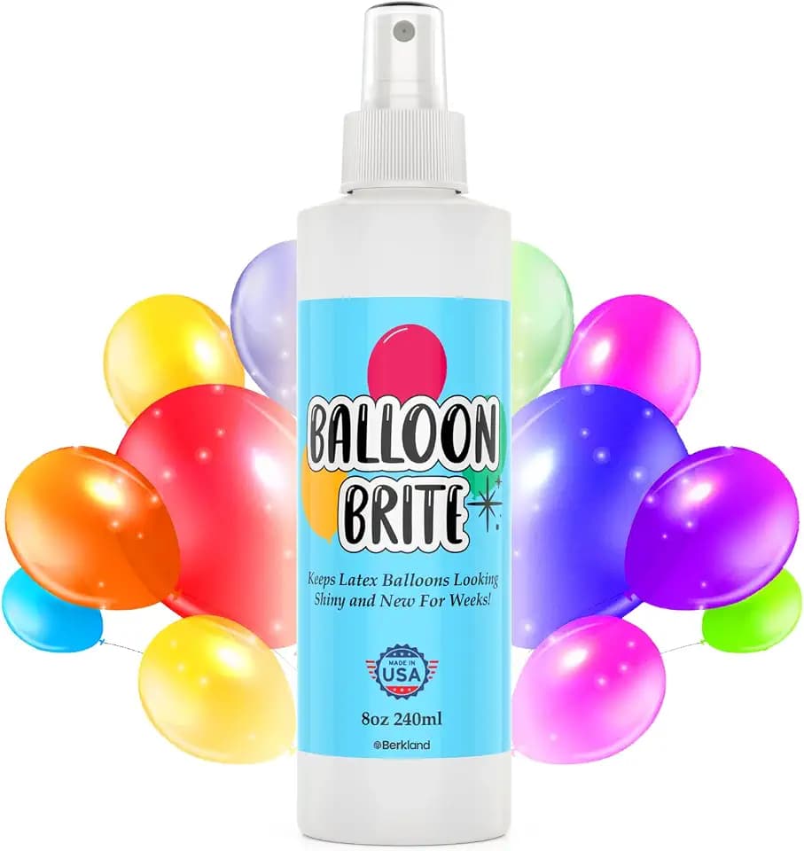 Berkland Balloon Shine Spray for Latex Balloons, 8 oz - High Gloss Finish