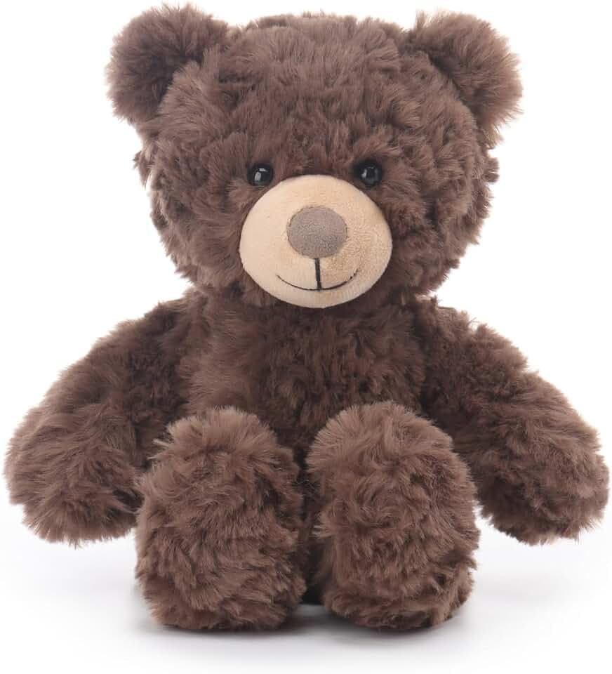 Apricot Lamb Coffee Flower Bear Soft Stuffed Animals Plush Toys 8''