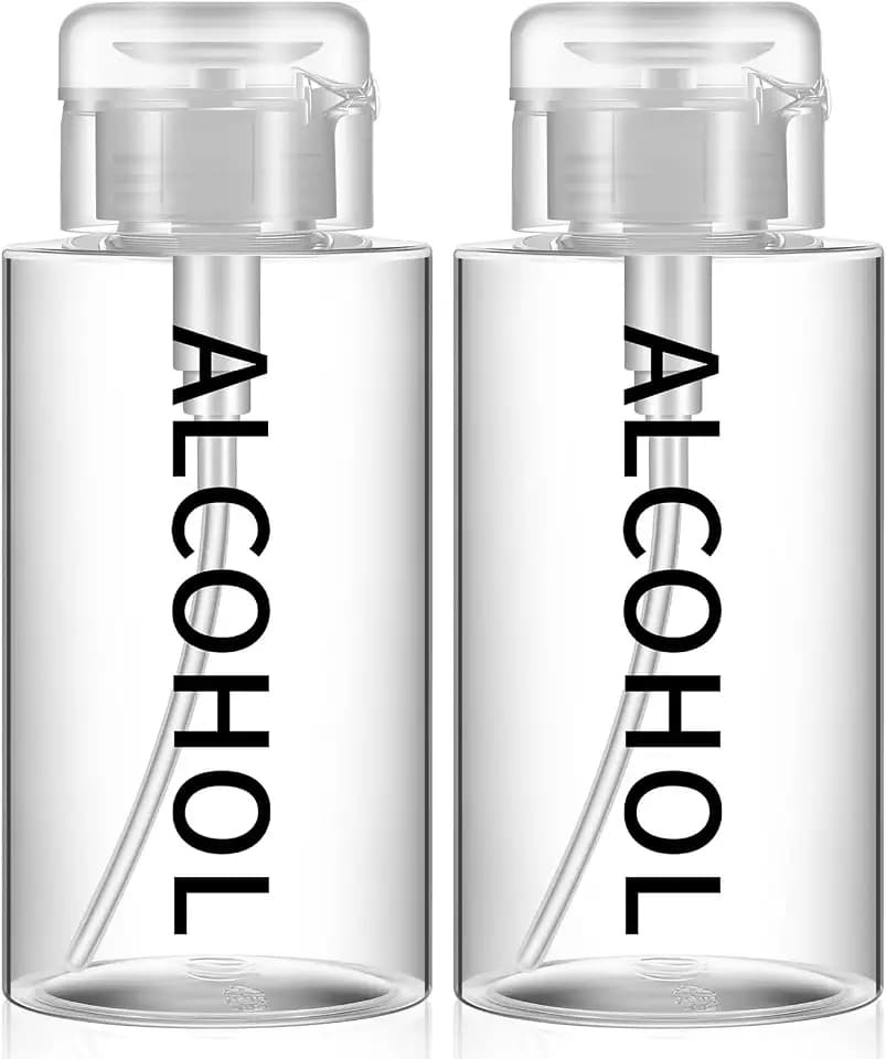 Layhit 2 Pcs 10 Oz/ 300 ml Alcohol Pump Dispenser Bottles, Push Down