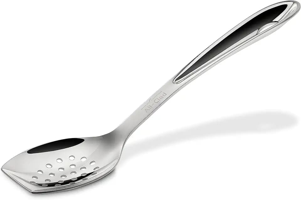 All-Clad Stainless Steel 9.5-inch Slotted Spoon, Kitchen Tools