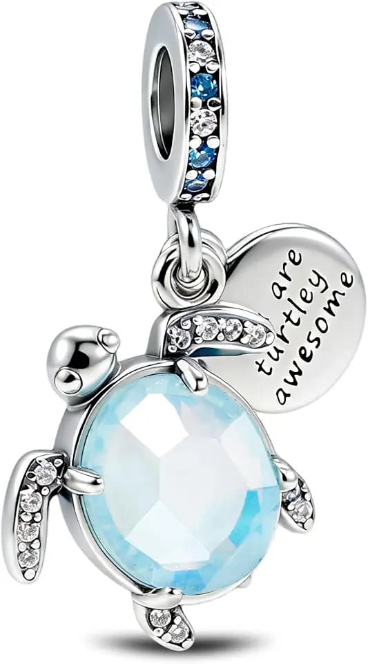 KEQ 925 Sterling Silver Ocean Sea Charms for Pandora Bracelets Present Her
