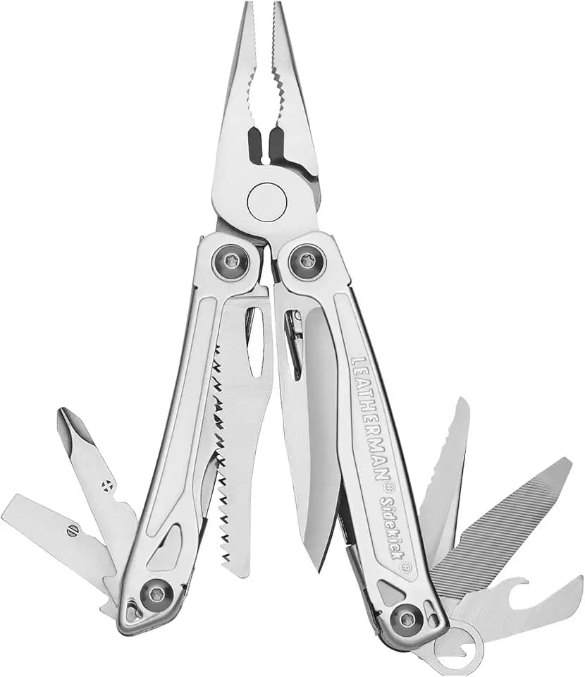 LEATHERMAN Sidekick Multi-Tool, Spring-Action Pliers and Saw, Stainless