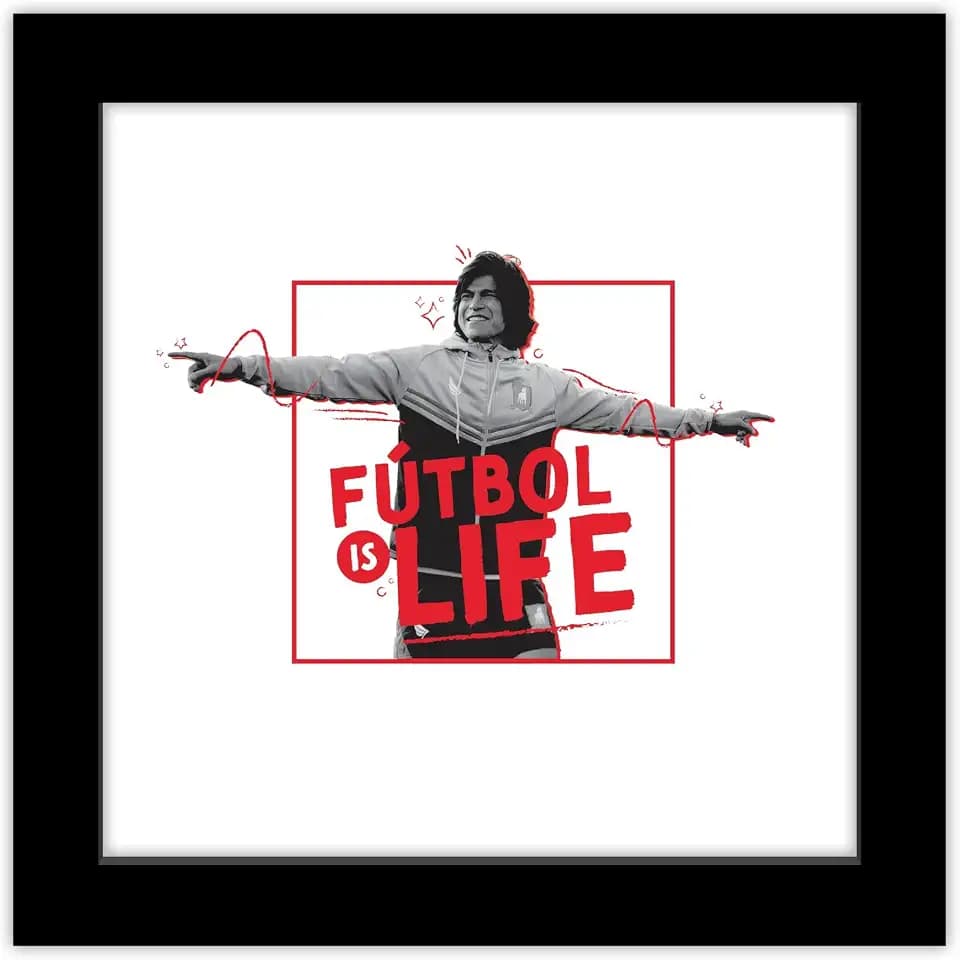 Trends International Gallery Pops Ted Lasso - Fútbol Is Life Wall Art Wall Poster, 12" x 12", Black Frame Version