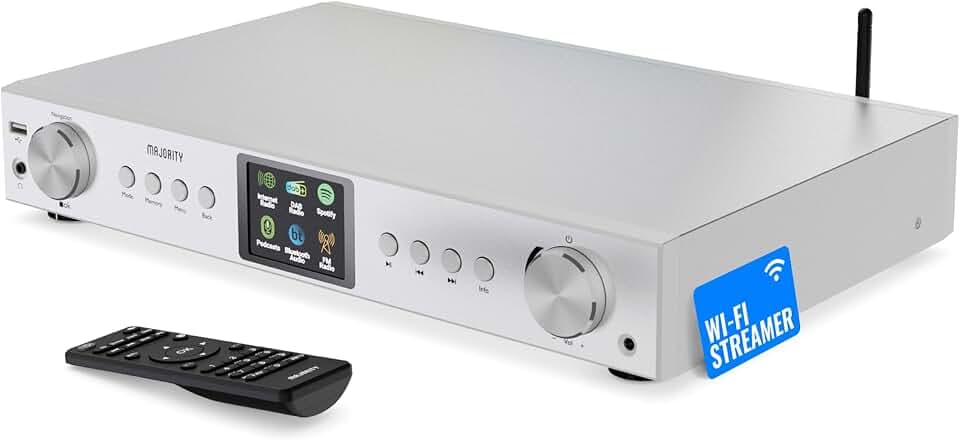 Majority Fitzwilliam Internetradio WLAN Tuner, DAB+ UKW Radio Receiver