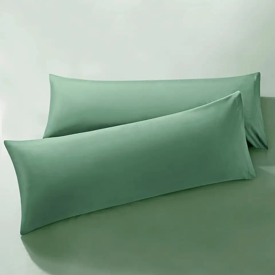 MILVOWOC Brushed Microfiber Body Pillowcases, 20 x 60 Inch, Sage Green