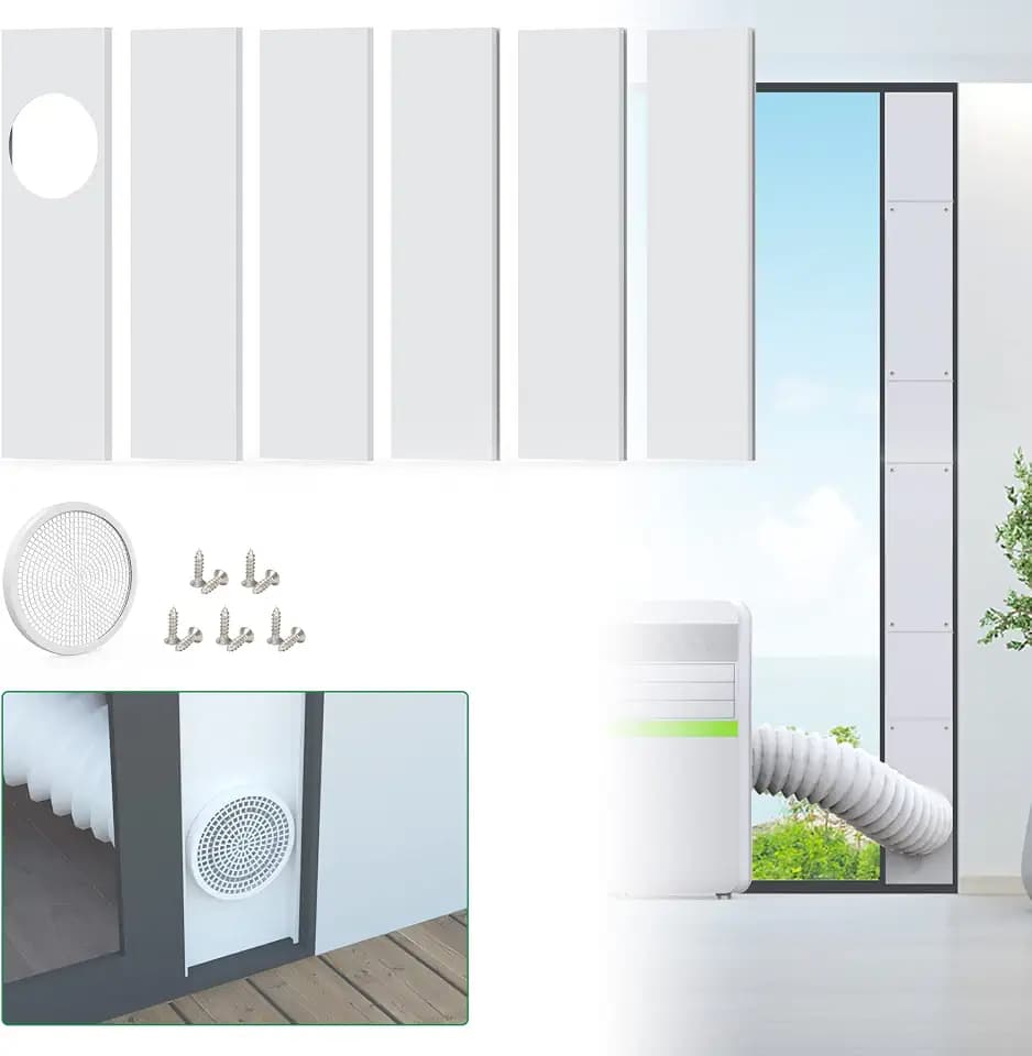 Forestchill Portable AC Sliding Door Vent Kit, Fits Up to 90 inch