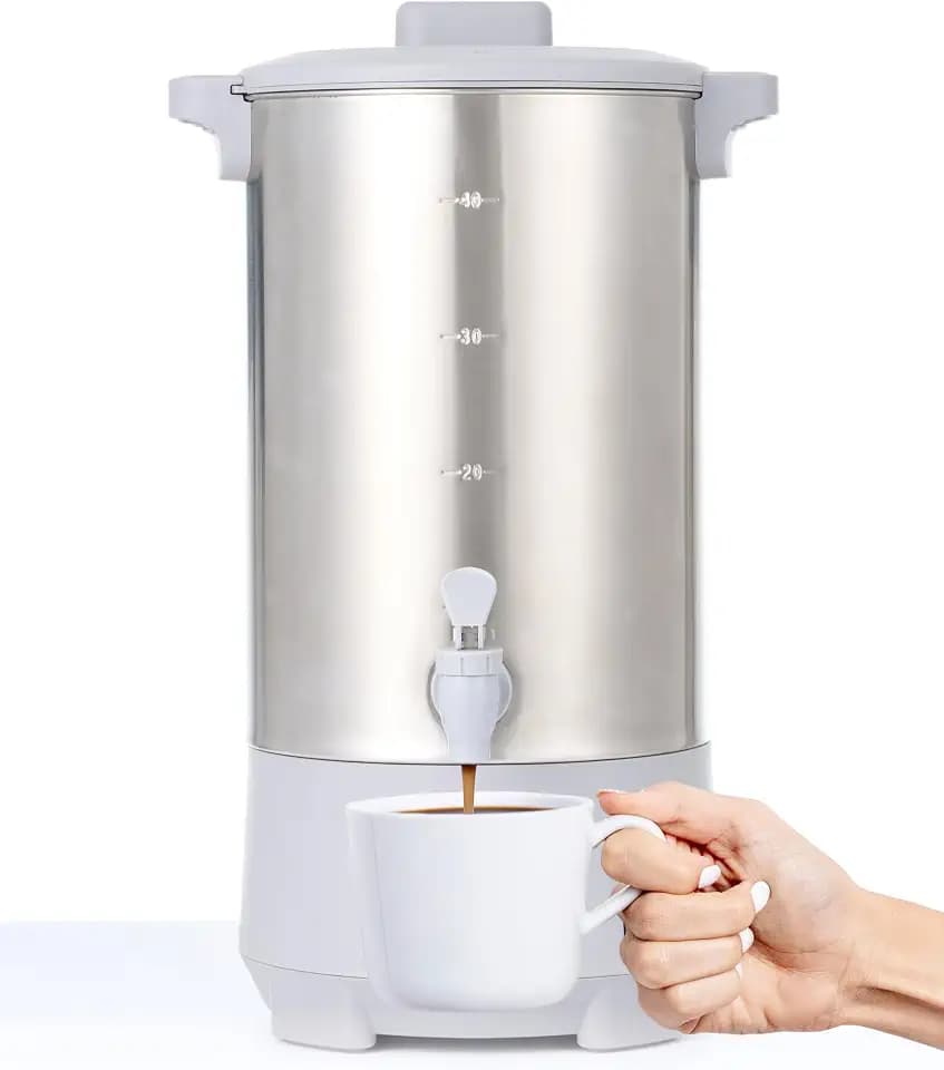 SYBO 45 Cup Coffee Urn, 6L Commercial Stainless Steel Coffee Maker
