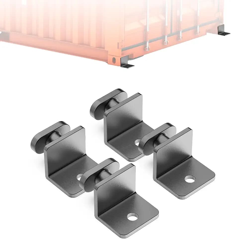 Shipping Container Anchors, 4 Pack Side Twist Lock, Alloy Steel