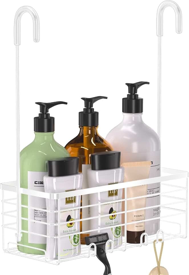 YUOROS Hanging Shower Caddy Shower Rack (White)