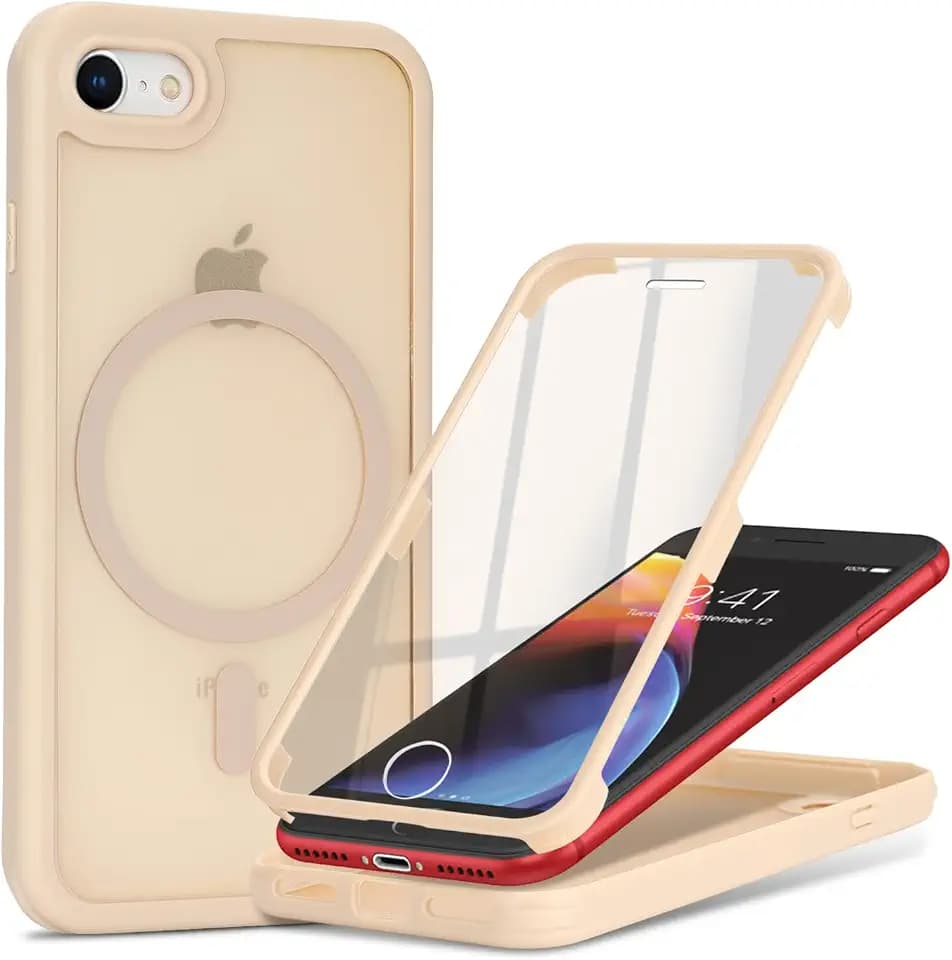 Magnetic for iPhone 7/8/SE(2020/2nd/2022/3rd) Case,Off-White