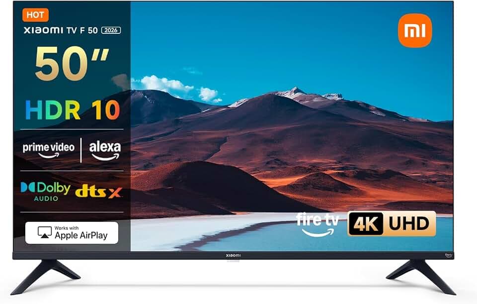 Xiaomi TV 50 Zoll (127 cm), 4K UHD Smart TV, Fire OS8, HDR10, L50MB-FAEU
